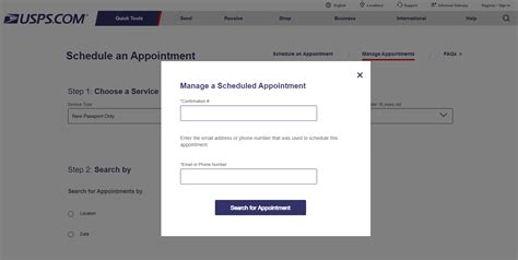 how to cancel usps passport appointment.